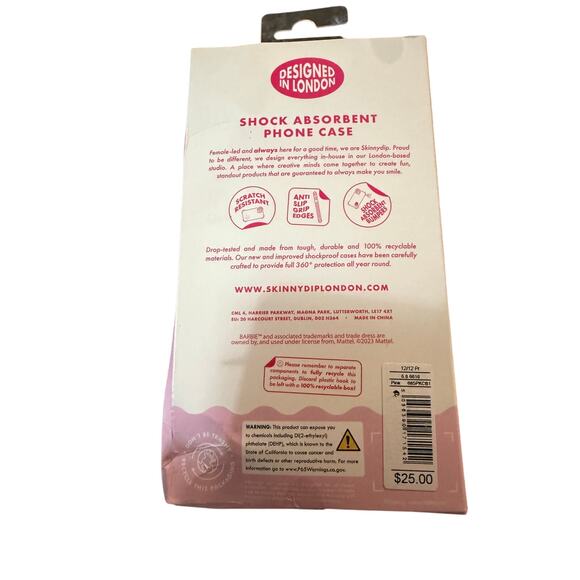 Barbie SkinnyDip  Phone Case - Compatible with iPhone I Phone 12/12 pro - Picture 2 of 2